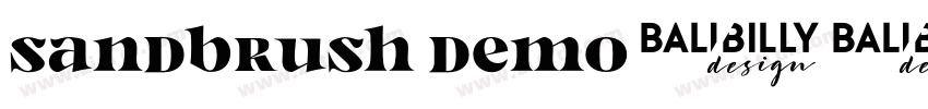 Sandbrush Demo字体转换